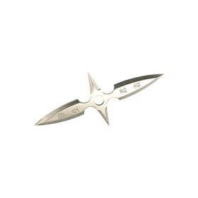 4" Stainless Steel Single Piece Throwing Star.